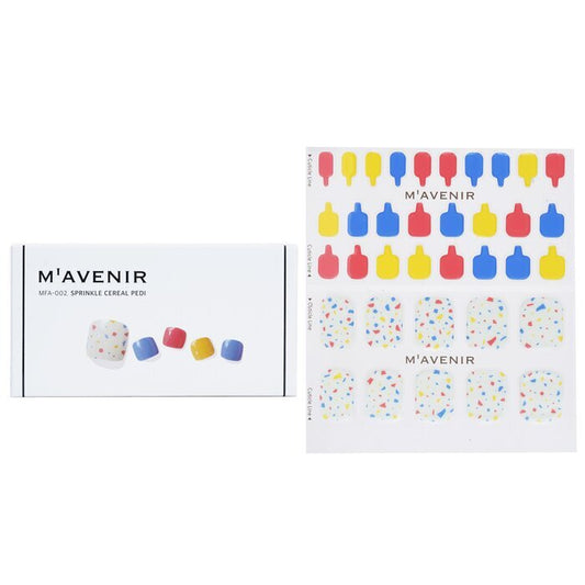 Mavenir Nail Sticker (Gepatineerd) - # Mint Cream Dot Pedi 36 stuks