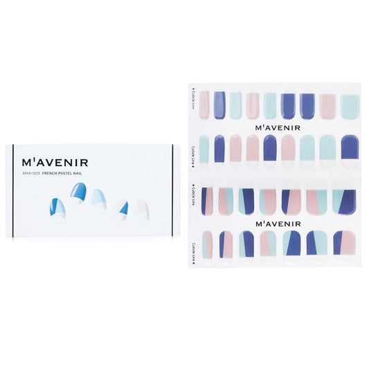 Mavenir Nail Sticker (Assorted Colour) - # French Pastel Nail 32pcs