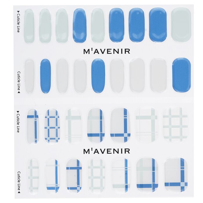 Mavenir Nail Sticker (Patterned) - # Navy Crossline Nail 32pcs