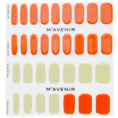 Mavenir Nail Sticker (Orange) - # Autumn Mood Nail 32pcs