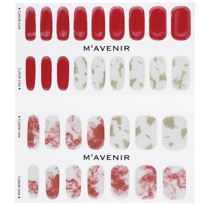 Mavenir Nail Sticker (Red) - # Vino Splash Nail 32pcs