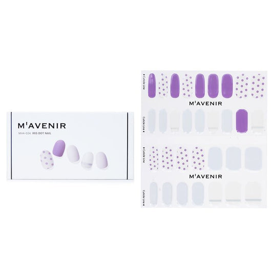 Mavenir Nagelsticker (Gepatineerd) - # Iris Dot Nail 32 stuks