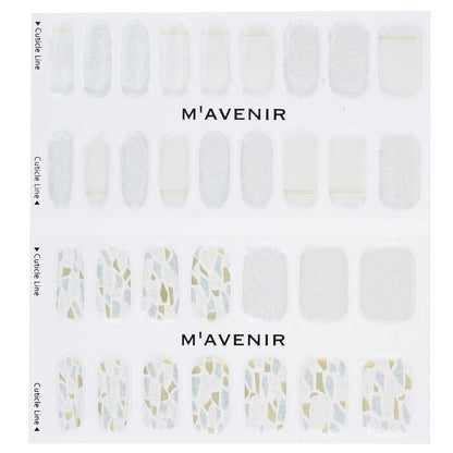 Mavenir Nail Sticker (White) - # Silver Wedding Ring Nail 32pcs