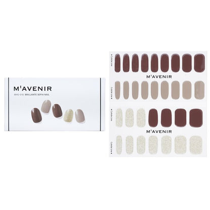 Mavenir Nail Sticker (Assorted Colour) - # Brillante Sepia Nail 32pcs