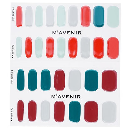 Mavenir Nail Sticker (Assorted Colour) - # X-Mas In Botanic Garden Nail 32pcs