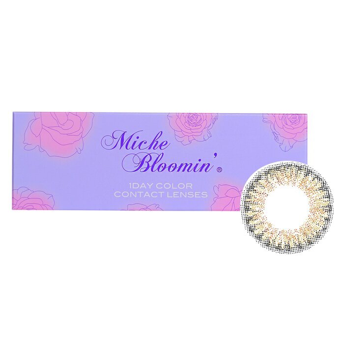 Miche Bloomin' Quarter Veil 1 Day Color Contact Lenses (102 Bronze Ash) - - 3.50 10pcs