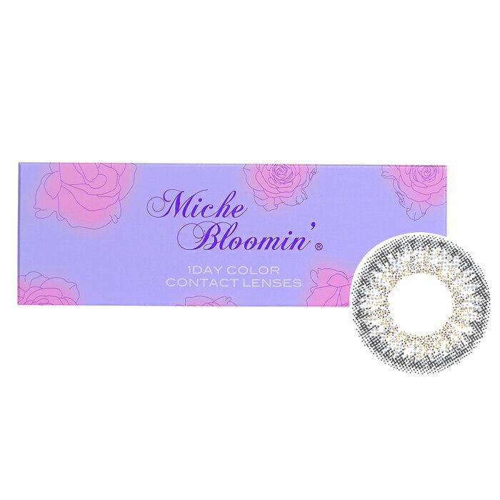 Miche Bloomin' Quarter Veil 1 Day Color Contact Lenses (106 Shell Moon) - - 3.00 10pcs