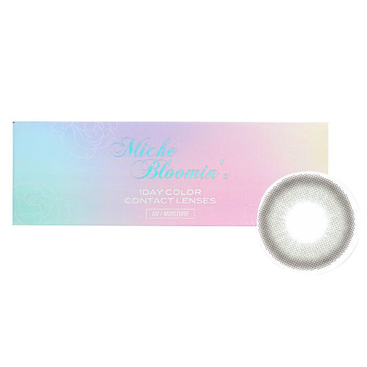 Miche Bloomin' Iris Glow 1 Day Color Contact Lenses (506 Opal Gray) - - 4.50 10pcs