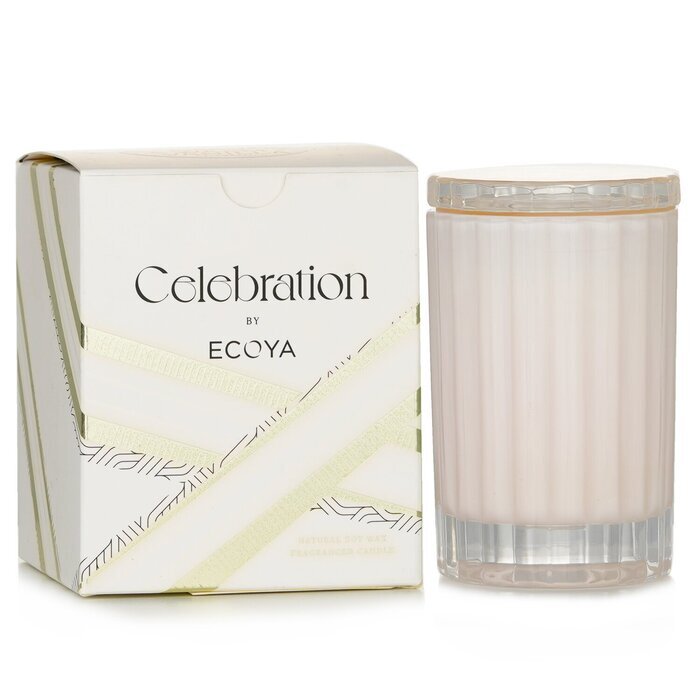 Ecoya Mini Celebration Candle - Witte Musk &amp; Warme Vanille 80g/2.8oz