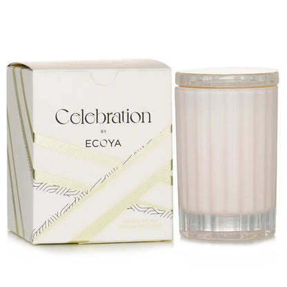 Ecoya Mini Celebration Candle - Witte Musk &amp; Warme Vanille 80g/2.8oz