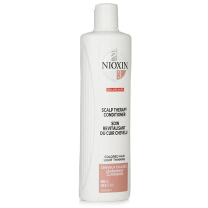 Nioxin Density System 3 Scalp Therapy Conditioner (Colored Hair, Light Thinning, Color Safe) 500ml/16.9oz