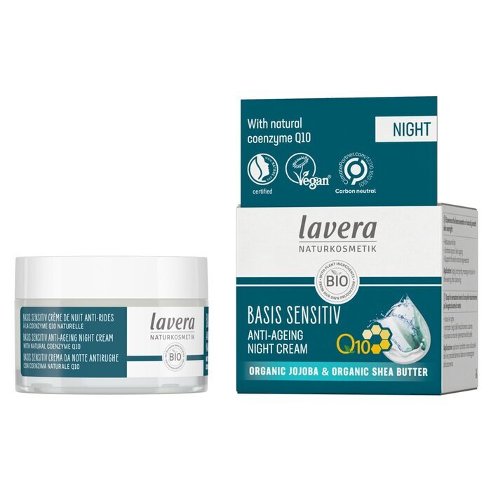 Lavera Basis Sensitiv Q10 Anti-Ageing Nachtcrème 50ml/1.6oz