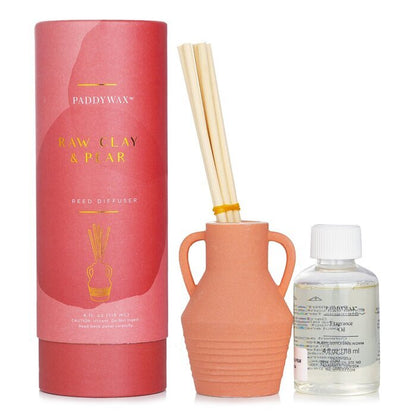 Paddywax Santorini Reed Diffuser - Raw Clay & Pear 118ml