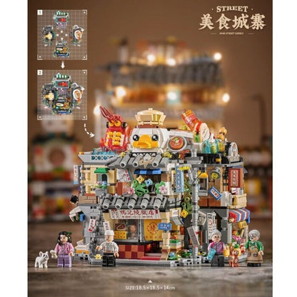 LOZ Mini Block - Asian Style Seafood Stall Building Bricks Set 20 x 15 x 8cm