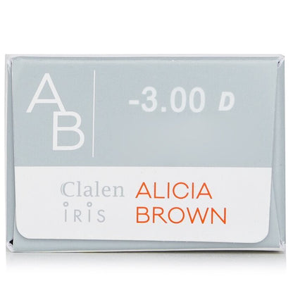 Clalen 1 Day Iris Alicia Brown Color Contact Lenses - - 3.00 30pcs