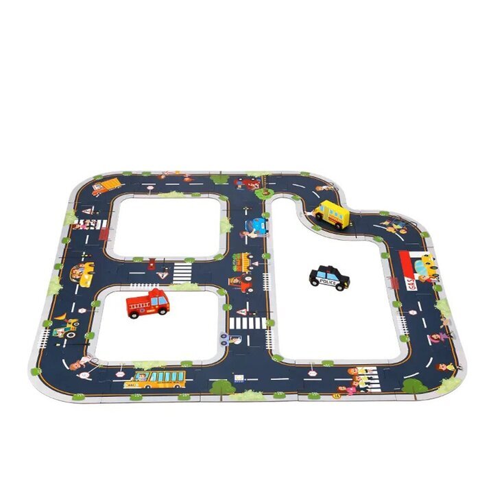 Tooky Toy Co City Road Puzzle 22x22x7cm