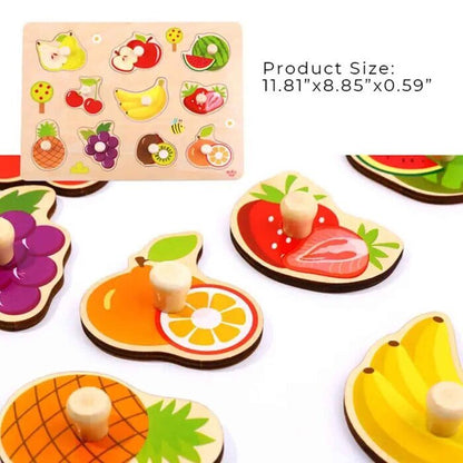 Tooky Toy Co Fruit Puzzle 30x23x2cm