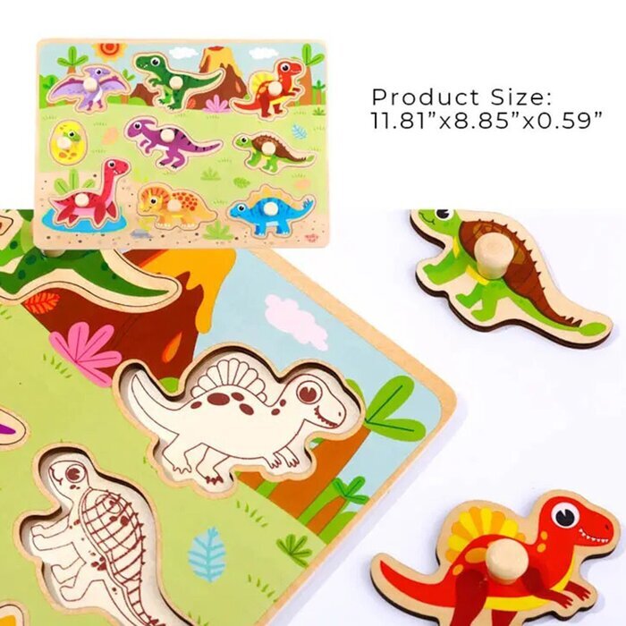 Tooky Toy Co Dinosaur Puzzle 30x23x2cm