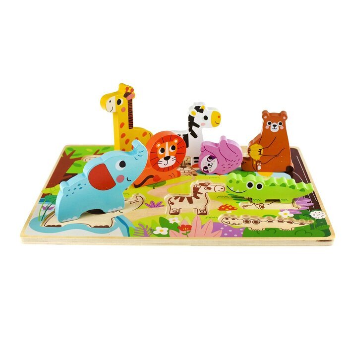 Tooky Toy Co Chunky Puzzle - Animal 30x21x2cm