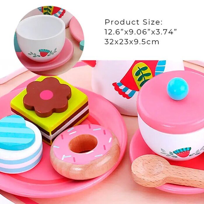 Tooky Toy Co Afternoon Tea Set 32x23x10cm