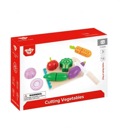 Tooky Toy Co Cutting Vegetables 23x16x6cm