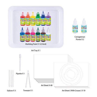 Tookyland Marbling Paint Kit - 12 Color 20x5x26cm