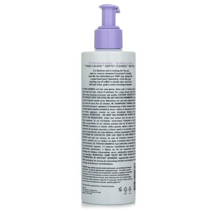 Evo Fabuloso Toning Shampoo - # Platinum Blonde 250ml/8.4oz