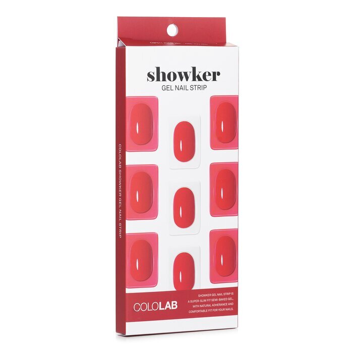 Cololab Showker Gel Nail Strip # CSF511 Kiss You Red 1pcs