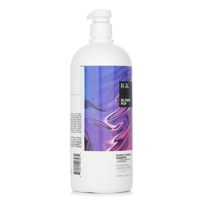 IGK Blonde Pop Purple Toning Shampoo 1000ml/33.8oz