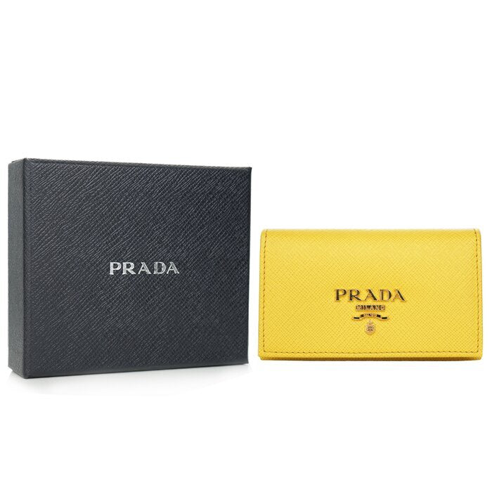 Prada Saffiano Leather Card Holder 1MC122 Yellow