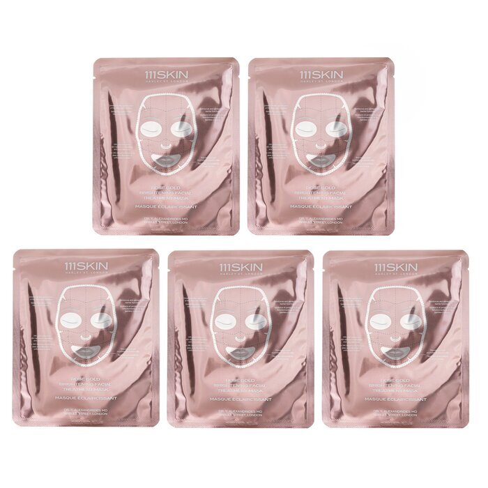 111skin Rose Gold Brightening Facial Treatment Mask 5x30ml