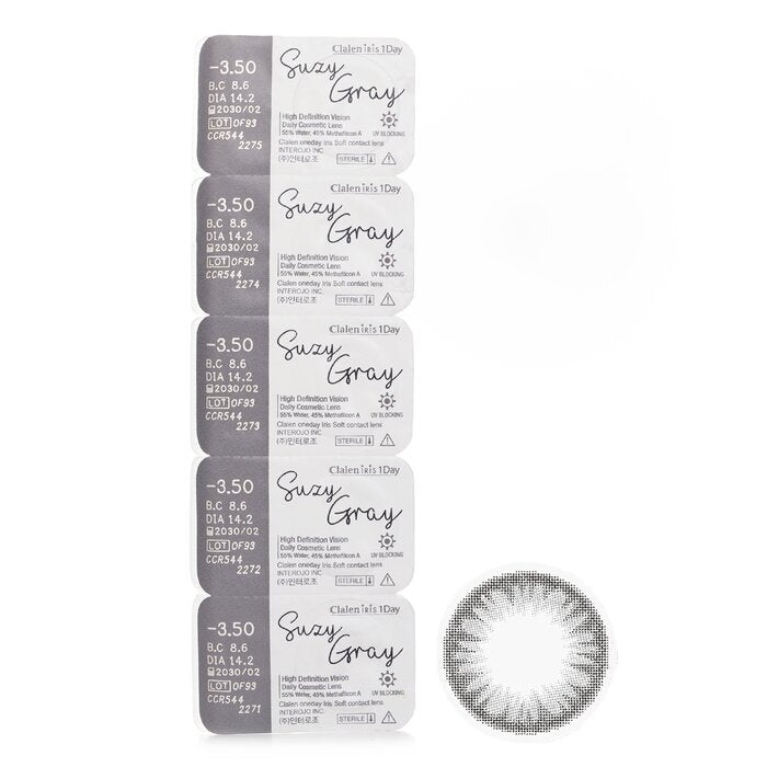 Calen Iris 1Day Suzy Gray -3.50 5 stuks x 1 strip