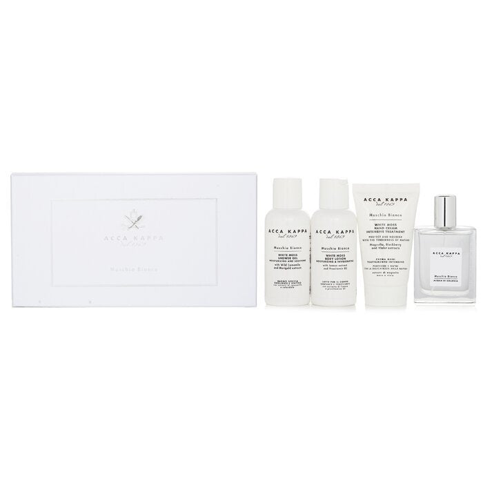 White Moss Gift Set: 1x Eau De Cologne Spray , 1x Shower Gel 100m 1x Body Lotion 100m 1x Hand Cream 75ml 4pcs 50ml