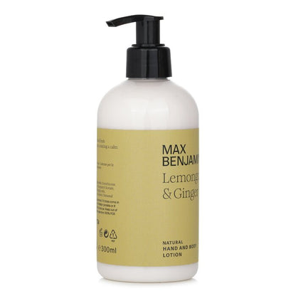 Max Benjamin Natural Hand & Body Lotion - Lemongrass And Ginger 300ml