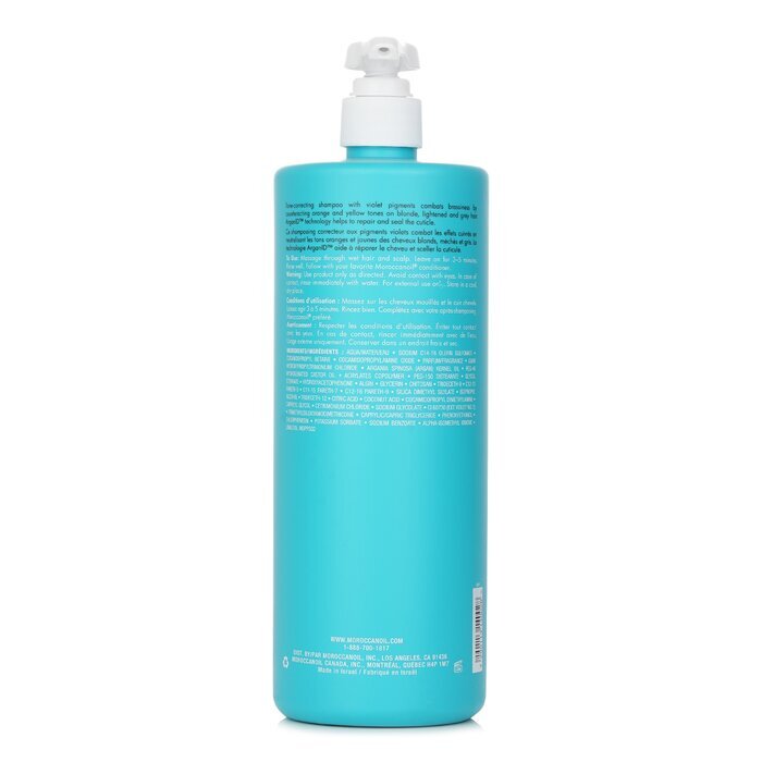 Moroccanoil Blonde Perfecting Purple Shampoo (For Blonde, Lightened Or Grey Hair) 1000ml/33.8oz