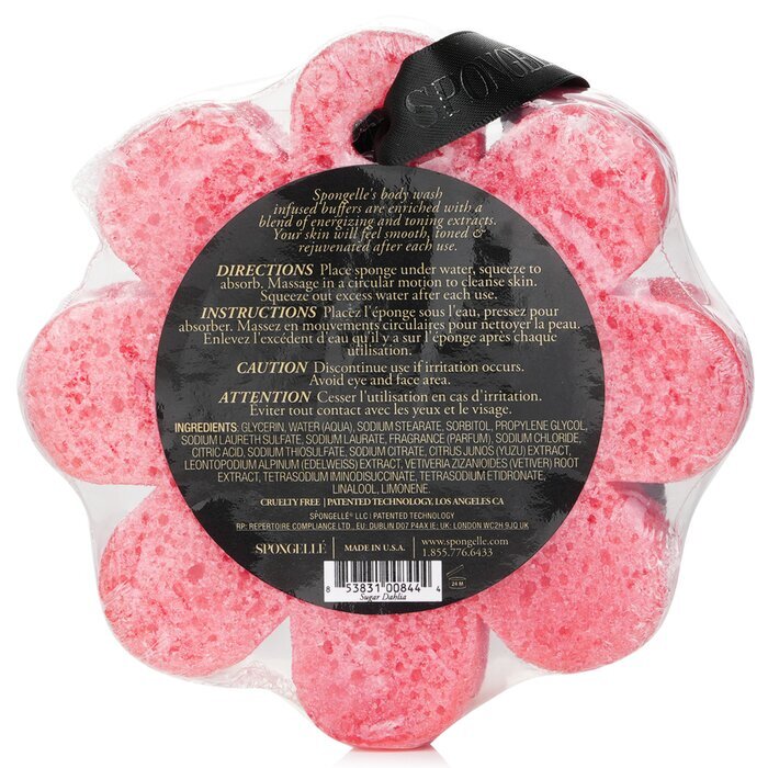 Spongelle Wild Flower Soap Sponge - Sugar Dahlia (Red) 1pc/85g