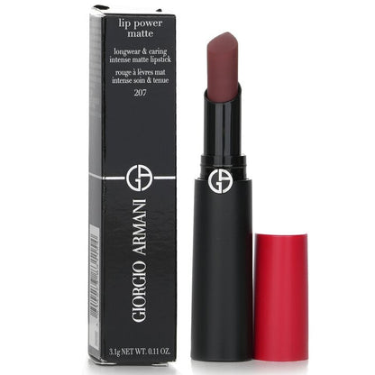 Giorgio Armani Lip Power Matte Longwear & Caring Intense Matte Lipstick - # 207 Devoted 3.1g/0.11oz