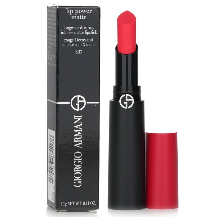 Giorgio Armani Lip Power Matte Longwear & Caring Intense Matte Lipstick - # 307 Ecstatic 3.1g/0.11oz