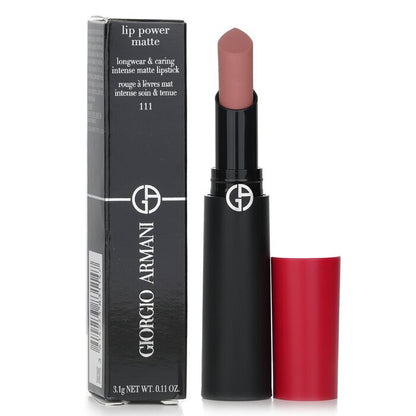 Giorgio Armani Lip Power Matte Longwear & Caring Intense Matte Lipstick - # 111 True 3.1g/0.11oz