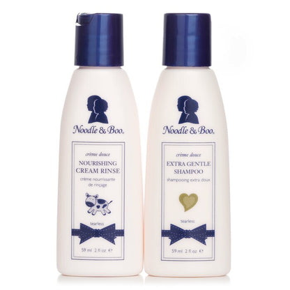 Noodle & Boo Sweetly Clean Kit: Extra Gentle Shampoo 59ml + Noursihing Cream Rinse 59ml 2pcs