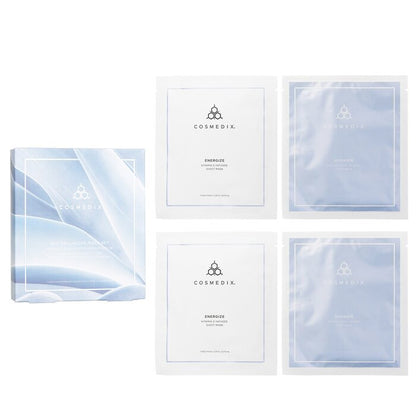 CosMedix Bio Cellulose Radiant & Rejuvenating Sheet Mask Set 4pcs/1 Box