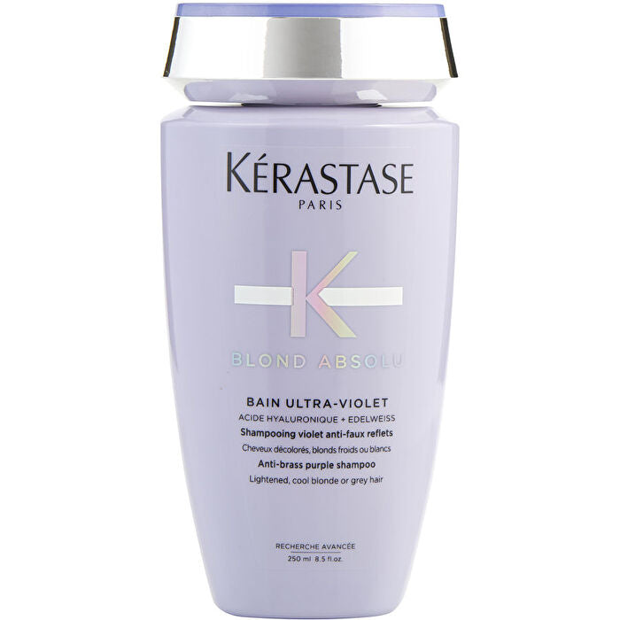 Kerastase Blond Absolu Bain Ultra-Violet Anti-Brass Purple Shampoo (Lightened, Cool Blonde or Grey Hair) 250ml/8.5oz