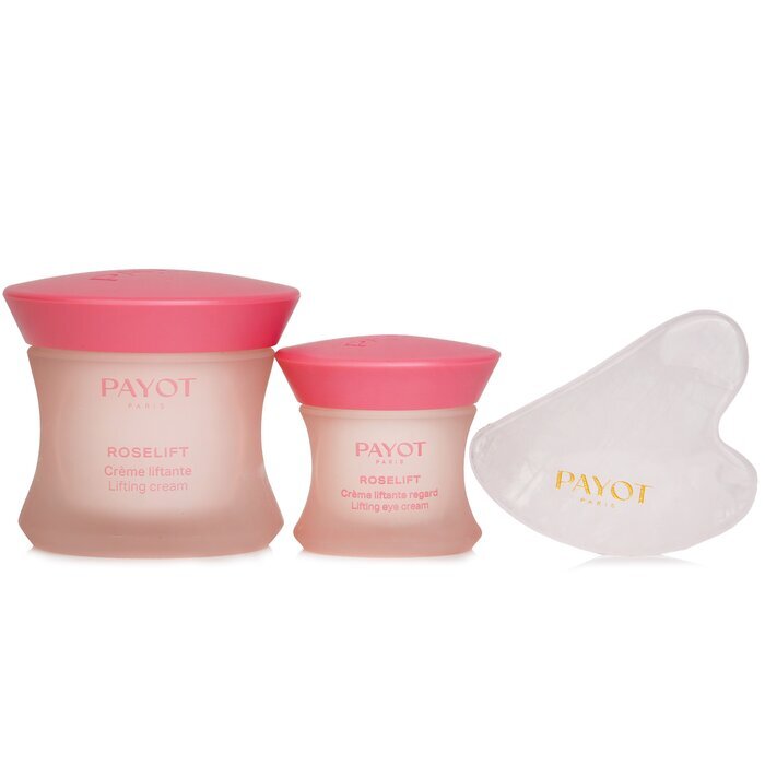 Payot Roselift Lifting Cares Ritual Set: Roselift Lifting Cream 50 ml + Lifting Eye Cream 15ml + Mini Gua Sha 1pc 3pcs