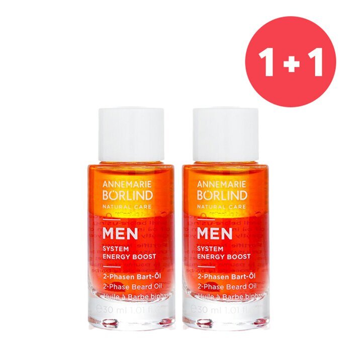 Annemarie Borlind 【Buy 1 Get 1】Men System Energy Boost 2-Phase Beard Oil   (Add ONE to Cart and get TWO) 30ml/1.01oz