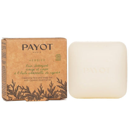 Payot Herbier Cleansing Face And Body Bar With Crypress Essential Oil (Exp. Date: 08/2025) 85g/2.9oz