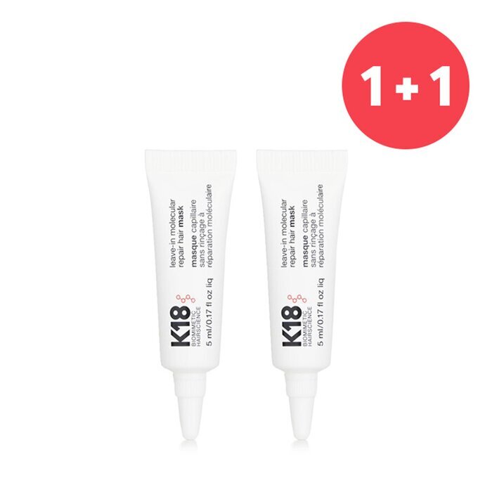 K18 【1+1 Set】Leave-In Molecular Repair Hair Mask 5ml/0.17oz