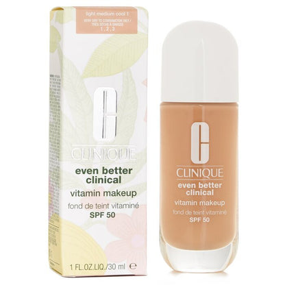 Clinique Even Better Clinical Vitamin MakeUp Foundation SPF 50 - 1 Licht Medium Koel 30ml