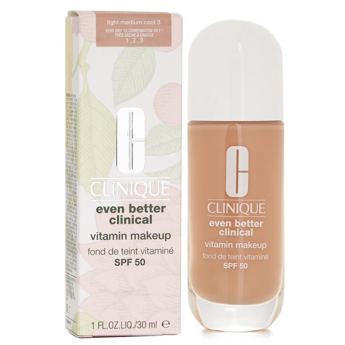 Clinique Even Better Clinical Vitamin MakeUp Foundation SPF 50 - 3 Licht Medium Koel 30ml