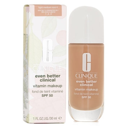 Clinique Even Better Clinical Vitamin MakeUp Foundation SPF 50 - 4 Licht Medium Koel 30ml