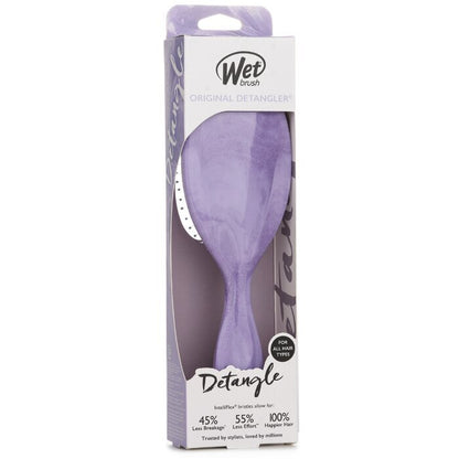 Wet Brush Original Detangler Glitter Waves Paarse Haarborstel 1 st